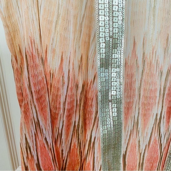 Chico’s Sheer Embellished Python Print Vest in Calliandra Pink Womens Size Large - Picture 6 of 13